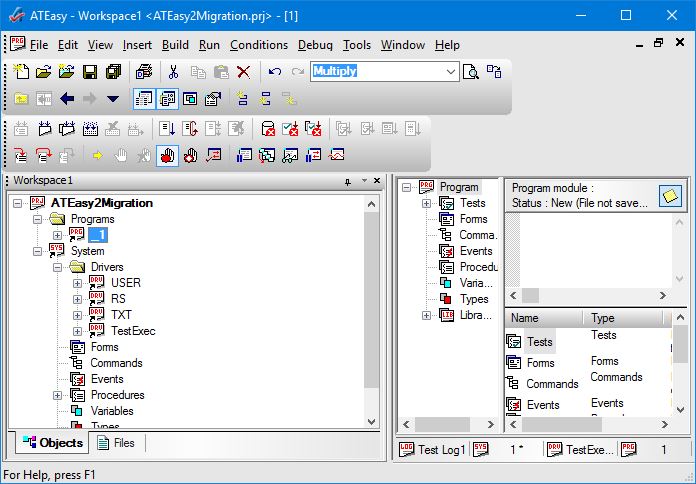 Program Inside ATEasy Project
